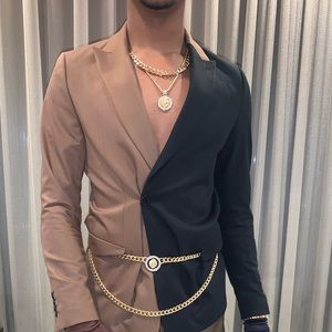 Half & half blazer